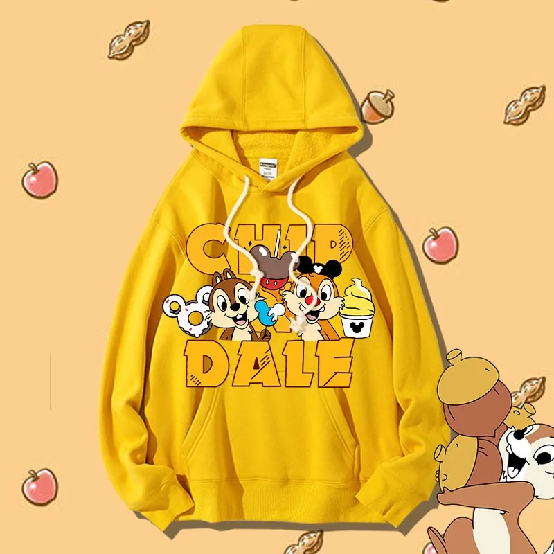 

Chichtiti Squirrel long-sleeved hoodie men hoodie spring and fall couples wear Disney co-branded clothing loose jacket