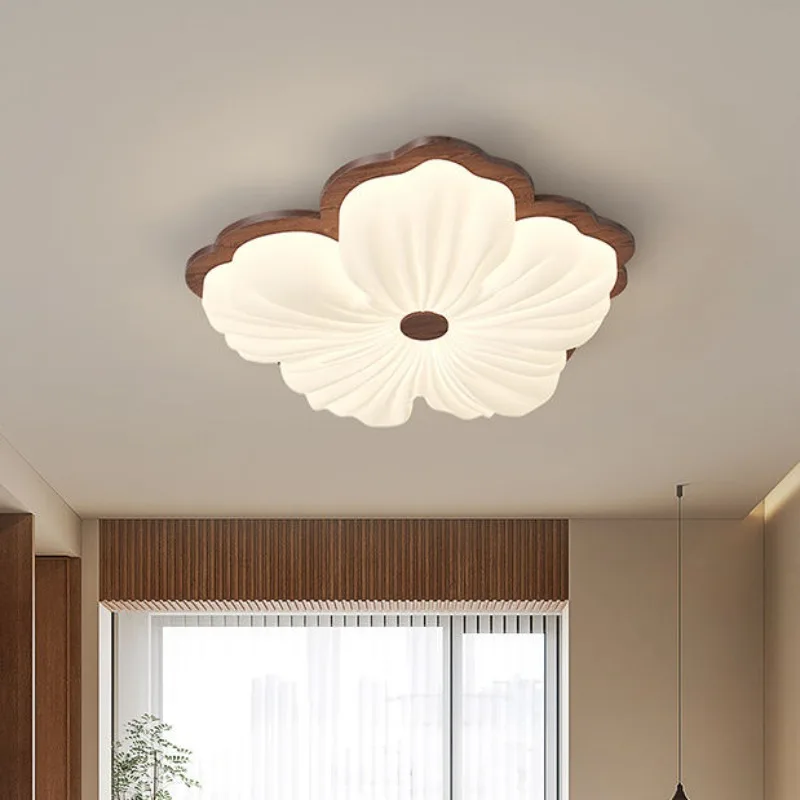

style cream petal dining room simple home acrylic material ceiling light third gear bedroom light living room main light