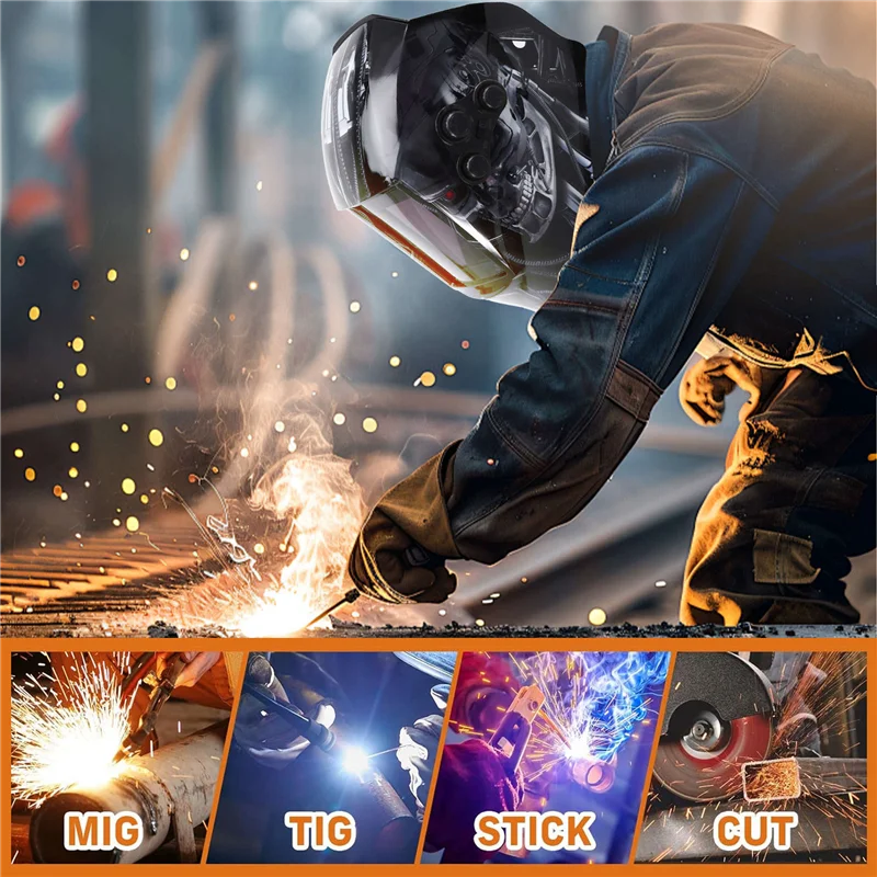 

ABRW-Welding Mask Auto Darkening Welding Helmet Large View TRUE Color For MIG MMA Welder Machine