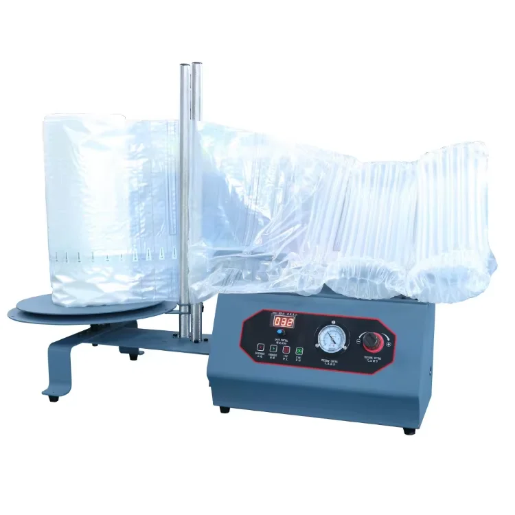 110V/220V Automatic Buffer Air Column Cushion Machine Pillow Inflatable Packaging FLM Bubble Wrap Film Service Equipment for