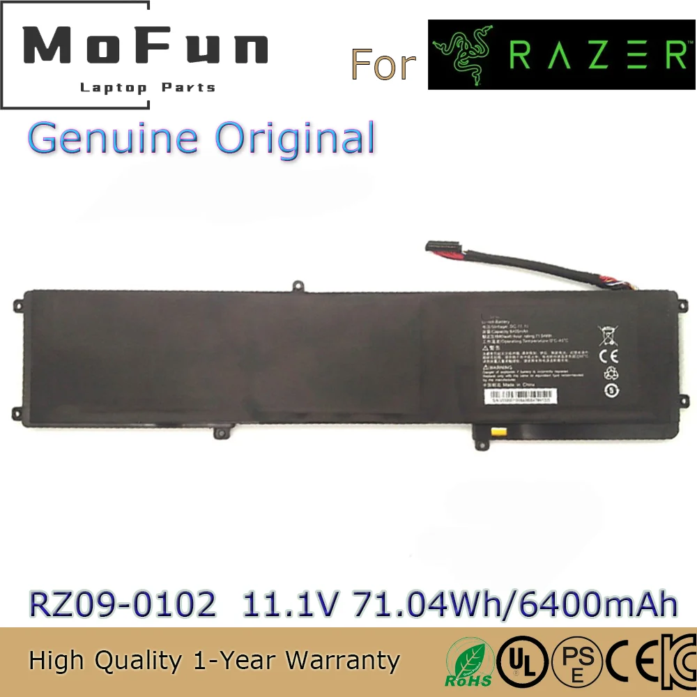 Brand New Original RZ09-0102 11.1V 6400mAh Laptop Battery for Razer Blade RZ09-01302E22 01301E41 14