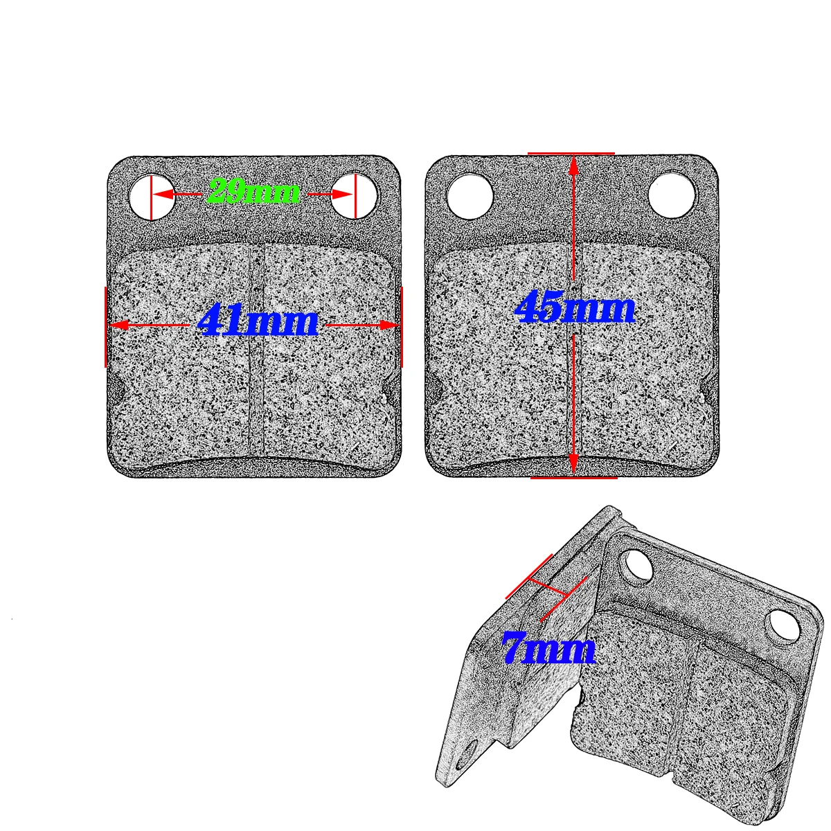 XCMT Motorcycle Accessories Front Brake Pads For YAMAHA ATV Bruin Big Bear YFM 350 400 450 Auto 4x4 Wolverine Kodiak Grizzly