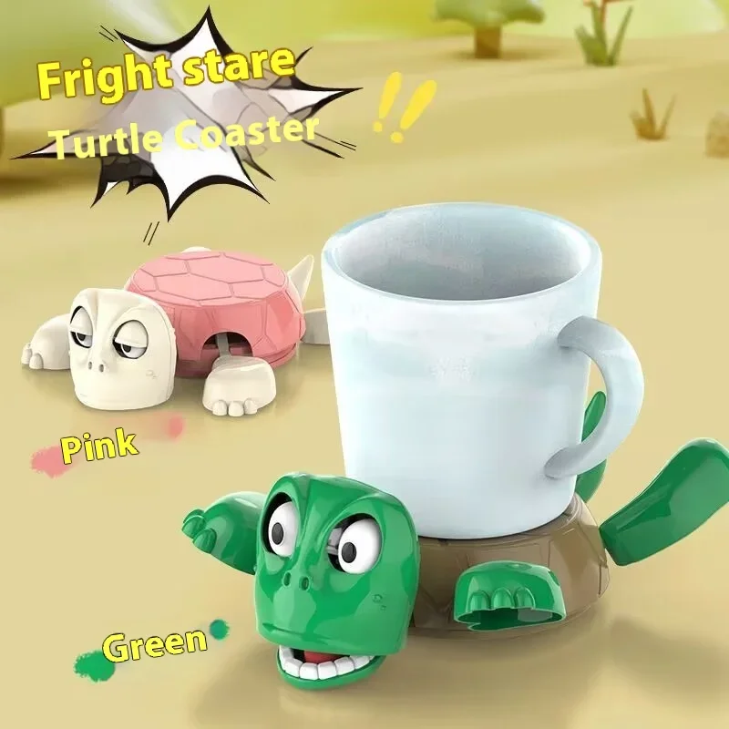 New Fun Coaster Turtle Cup Pad Tea Coffee Mug Drinks Holder Tableware Decorative 3D Printed Ornament Home Decor