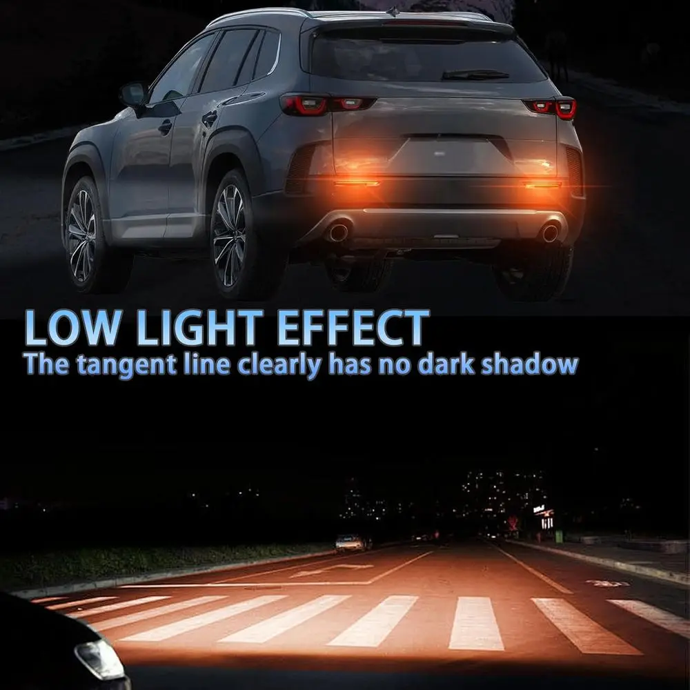 Riflettori paraurti posteriori a LED rossi, fendinebbia, freni, fanali posteriori con indicatori di direzione per Mazda CX-30 e CX-50 (stile rosso)