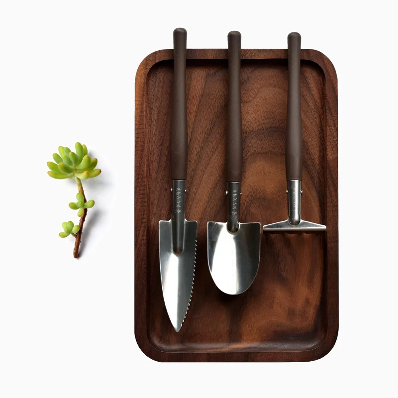 

Gardening Tools Three-piece Set of Household Stainless Steel Small Planting Flowers and Vegetables Succulent Three-piece Set