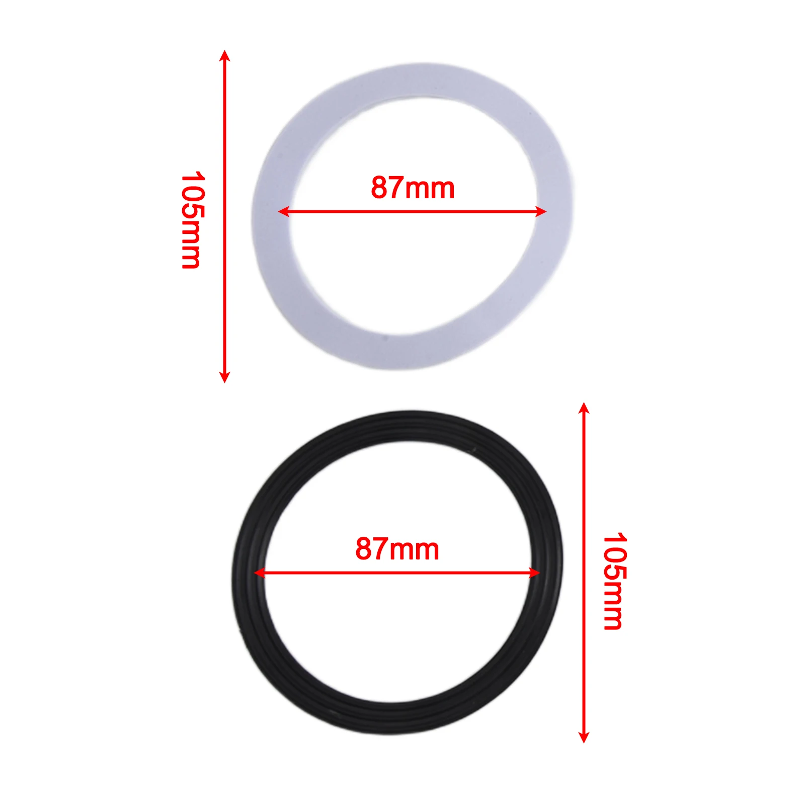 5 Pair 110mm Sink O-Ring Gasket, PVC EVA Rubber Seal Washer For Kitchen Bathroom Drain Strainer Leak Prevention