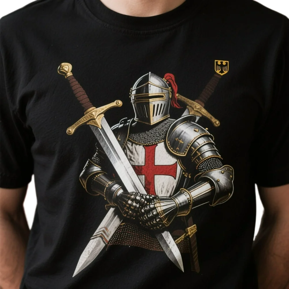 

Teutonic Knight German Order of Knights Sword Armor Knight T-Shirt. Summer Cotton Short Sleeve O-Neck Mens T Shirt New S-3XL