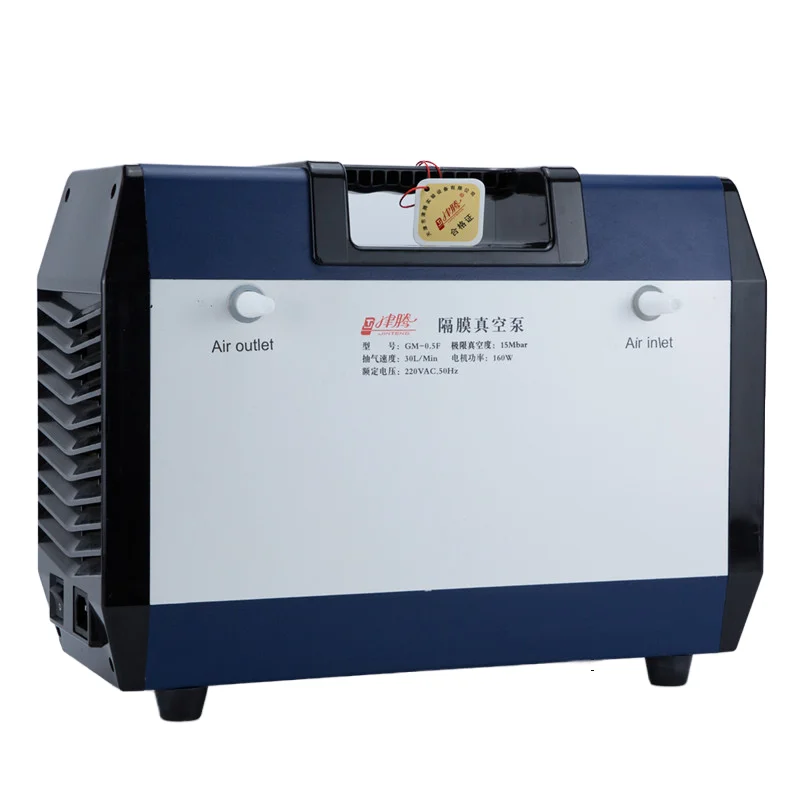 

Factory direct salesPortable PTFE Coated Diaphragm Dry Vacuum Pump CE Certified Lab Supplies15mbar Chemical Resistant