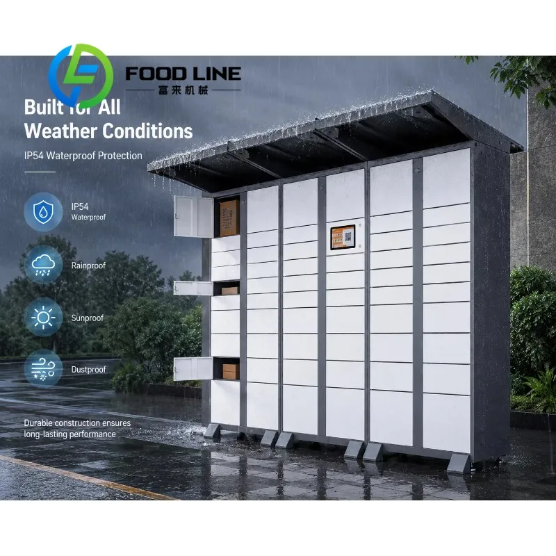 Smart Parcel Drop Box with QR Code, Waterproof Outdoor Courier Cabinet for Residential Area, 24/7 Self-Pickup Delivery Locker