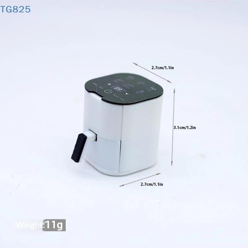 【AN】1Pc Kids Storytelling Game Toy 1/12 Scale Miniature Air Fryer For Doll House Kitchen Scene Arrangement With Realistic Detail