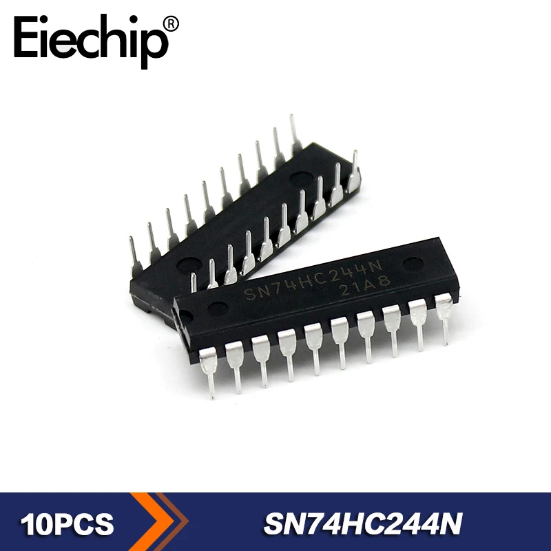 

10PCS SN74HC244N 74HC244 DIP-20 Integrated circuit New original logic IC Octal buffer/line driver; 3-state