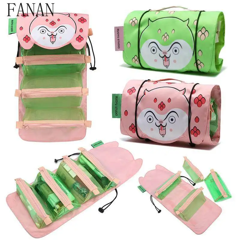 Sweet and Cute Cosmetic Bags Kawaii Travel Storage Lightweight Toiletry Bag Casual Elegant Makeup Bag Fashion