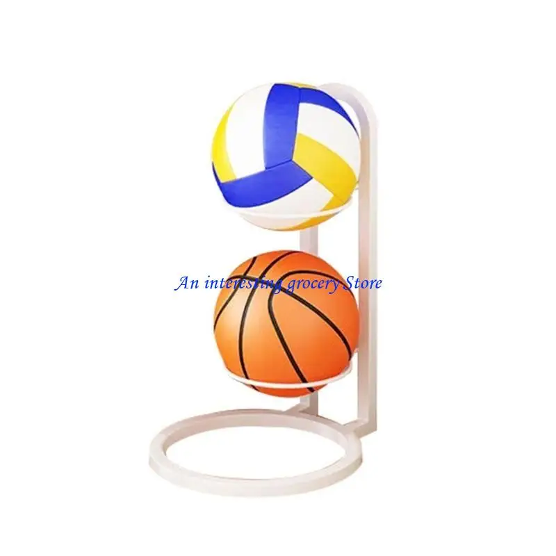 

652D Rolling Ball Vertical Display Rack for Volleyball Football Basketball Soccer