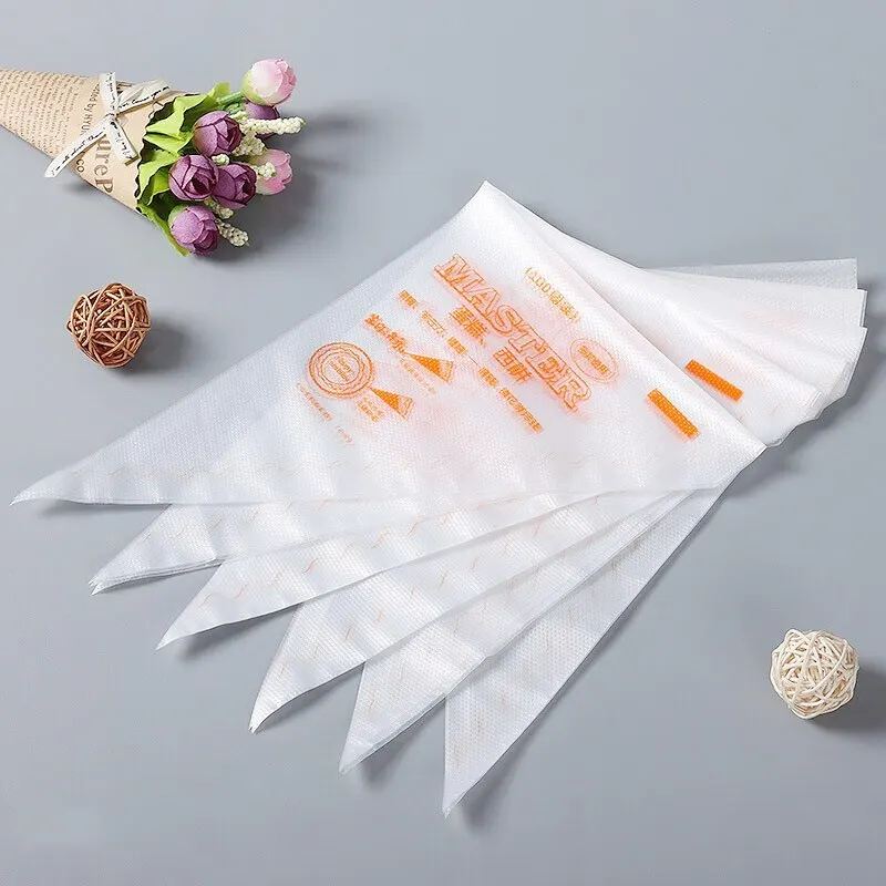 100 szt. Torebka do laminowania plastikowa jednorazowa przezroczysta torebka do wyciskania ciasto z kremem deser do pieczenia gadżety kuchenne — zdjęcie 6