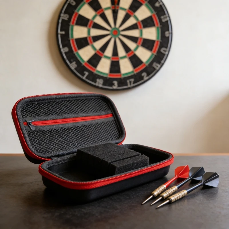 

Жесткий футляр из этиленвинилацетата для переноски дартса со стальным и мягким наконечником, сумка для хранения аксессуаров для