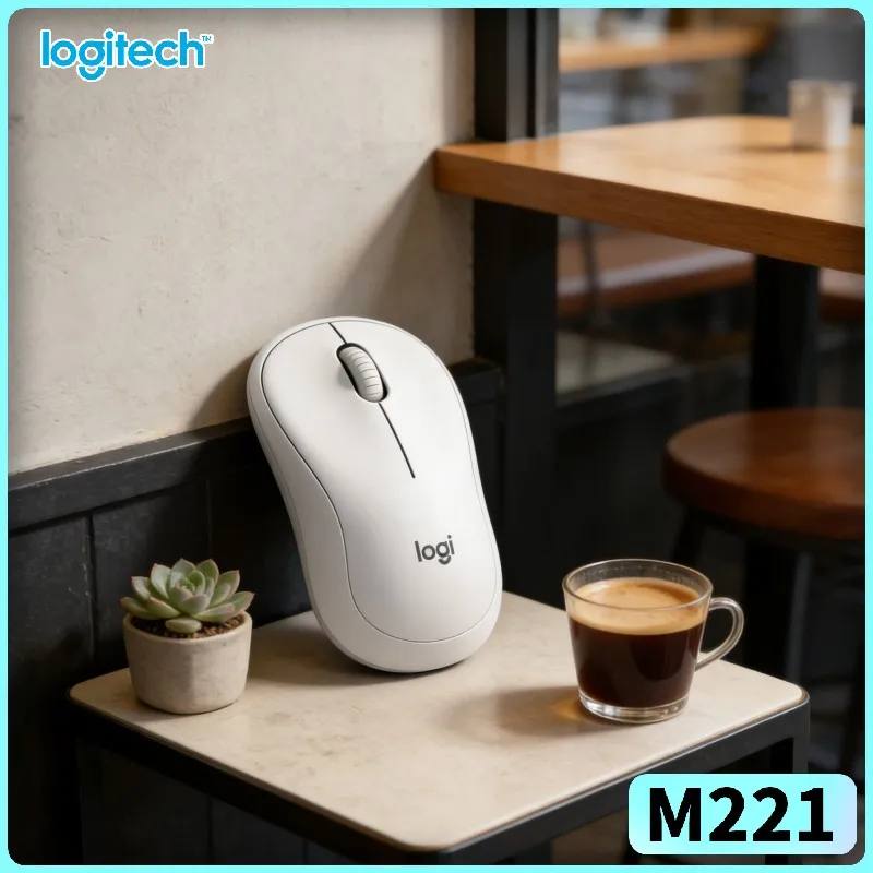 

Беспроводная мышь Logitech M221 - технология SilentTouch, радиус действия 10 м, плавное скольжение, идеально подходит для ноутбуков, настольных ПК и Mac