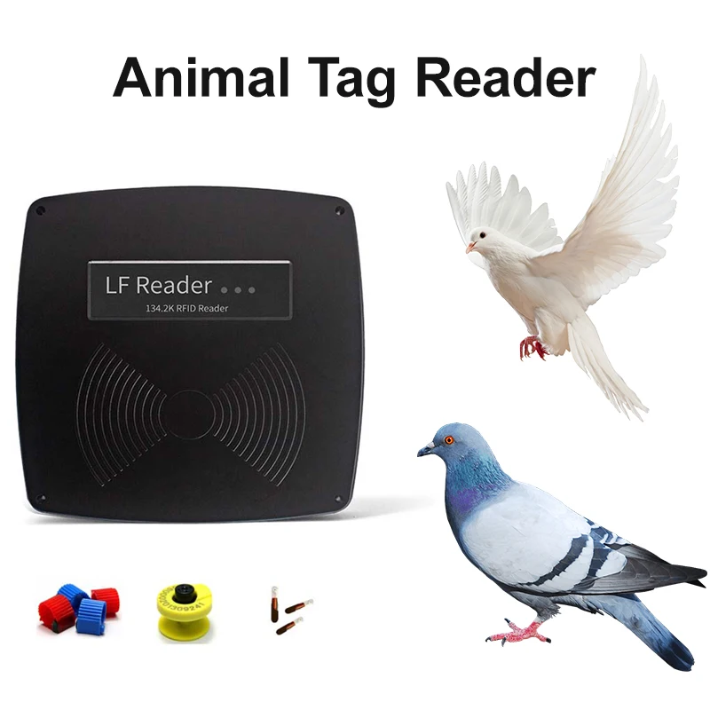 Animal Long Range Reader ISO11784/85 FDX-B RFID 134.2Khz Animal Tag Reader