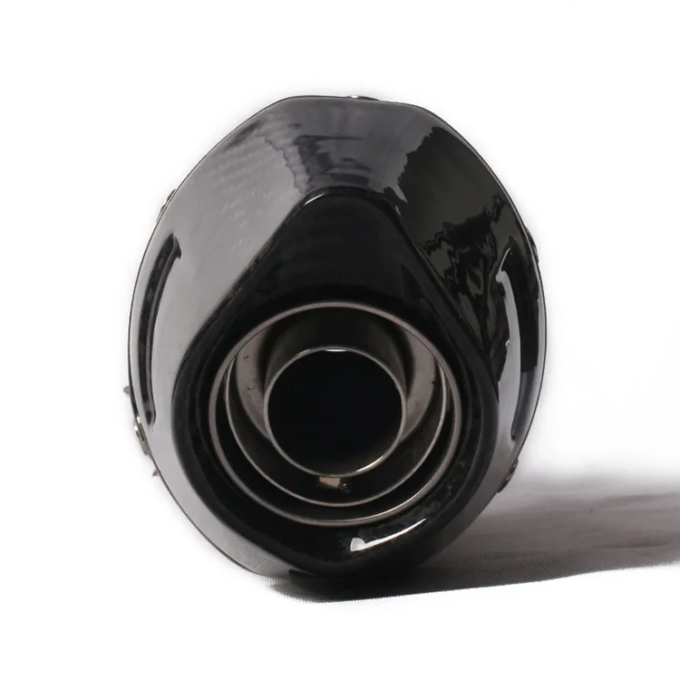 Silenciador de escape de fibra de carbono de 51MM, Escape de motocicleta de carreras para CBR 650 Ninja 400, Escapes de escape deportivos