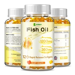 Fish Oil - Enriched with DHA & EPA, Support Brain, Joint & Skin Health, Antioxidant, Protects Eye Fatigue, Cognitive Function