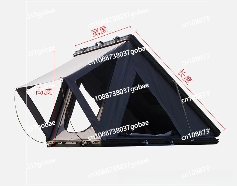 Roof tent anti-condensation ultra-thin automatic, outdoor anti-theft aluminum alloy car tent