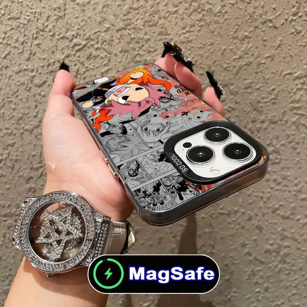 

Чехол для мобильного телефона Fairy Tail Natsu для iPhone 17, 16, 15, 14, 13, 12, 11 Air Pro Max Plus MagSafe, полупрозрачный красочный чехол, роскошный