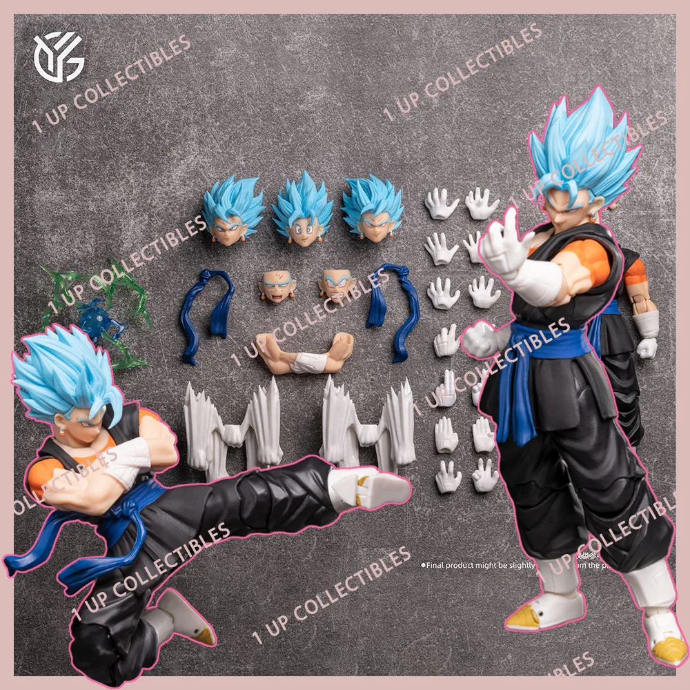 

Combo of Yg-mw Toys Studio Vegetto Ssb 007 008 Aciton Figure Model Kit 1/12 Super Saiyan Blue Kaioken Anime Figure Collect Hobby