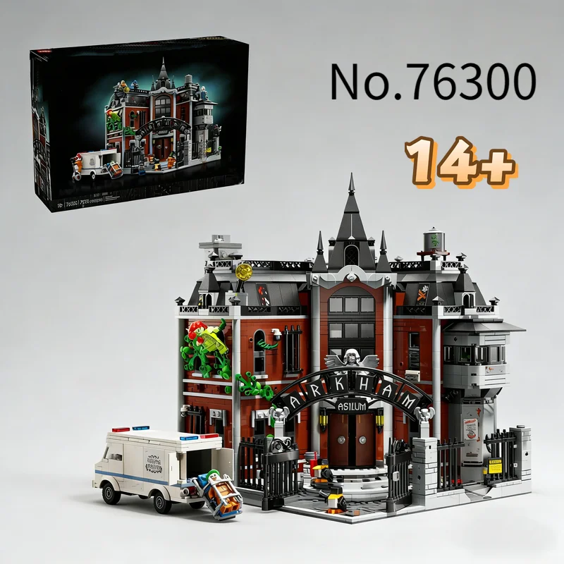 

2953 pcs Heroes Bat Arkham Asylum 76300 Building Block Model Brick Sets For Festival Birthday Surprise Gifts