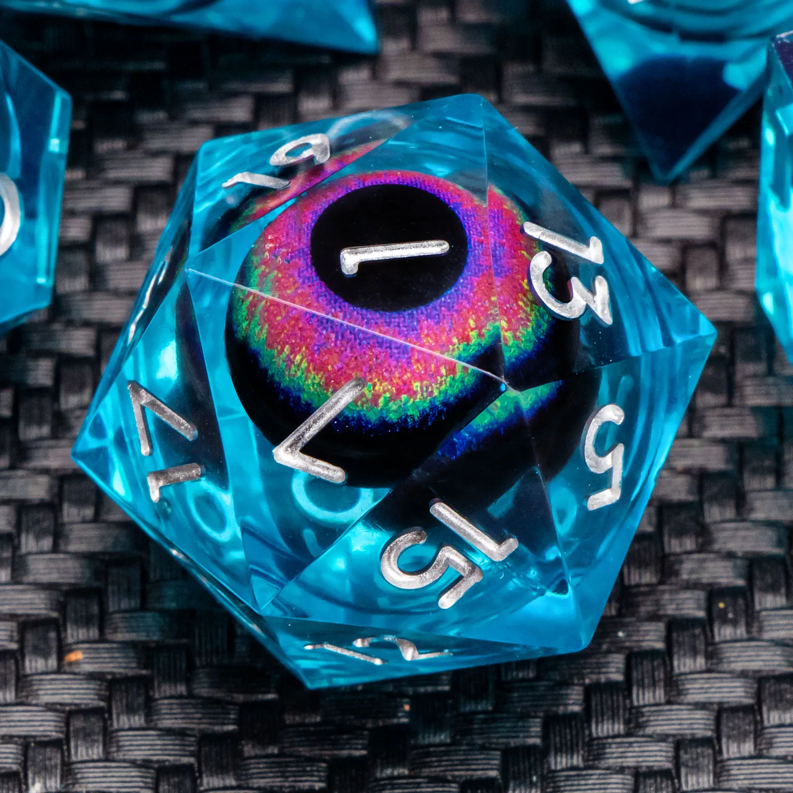 

Resin DND Dice, Liquid Core Sharp Edged Dice Set D&D, Polyhedral D and D Dice Set for Dungeons and Dragons, Role Playing Game
