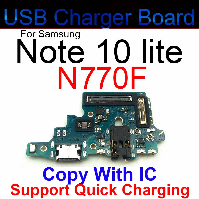 USB Charge Board Port Parts For Samsung Galaxy Note 10 Plus Lite N970F N970U N976V N970V N976B/N N976F N976U N9750 N975U N770F