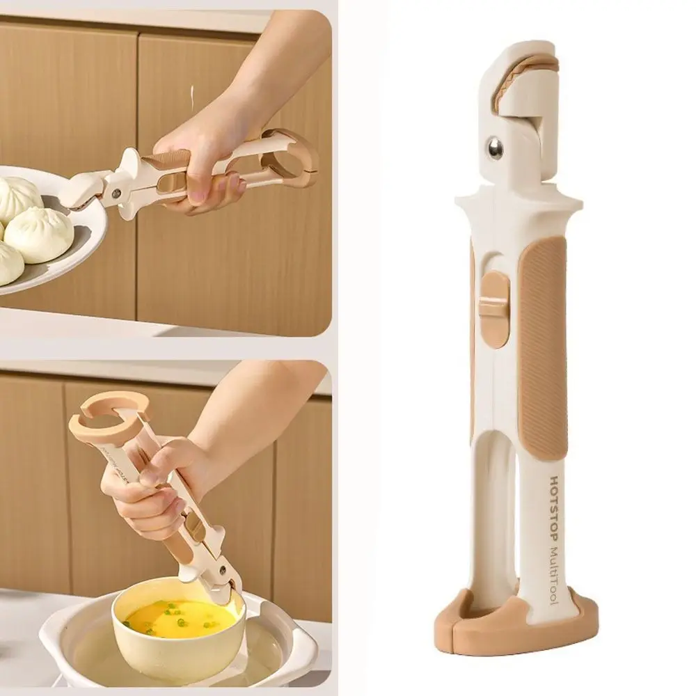 

Non-Slip Anti Scald Bowl Holder Heat Insulation Silicone Handle Pot Holder Clamp Heat-Resistant Thickened Bowls Tong Cooking