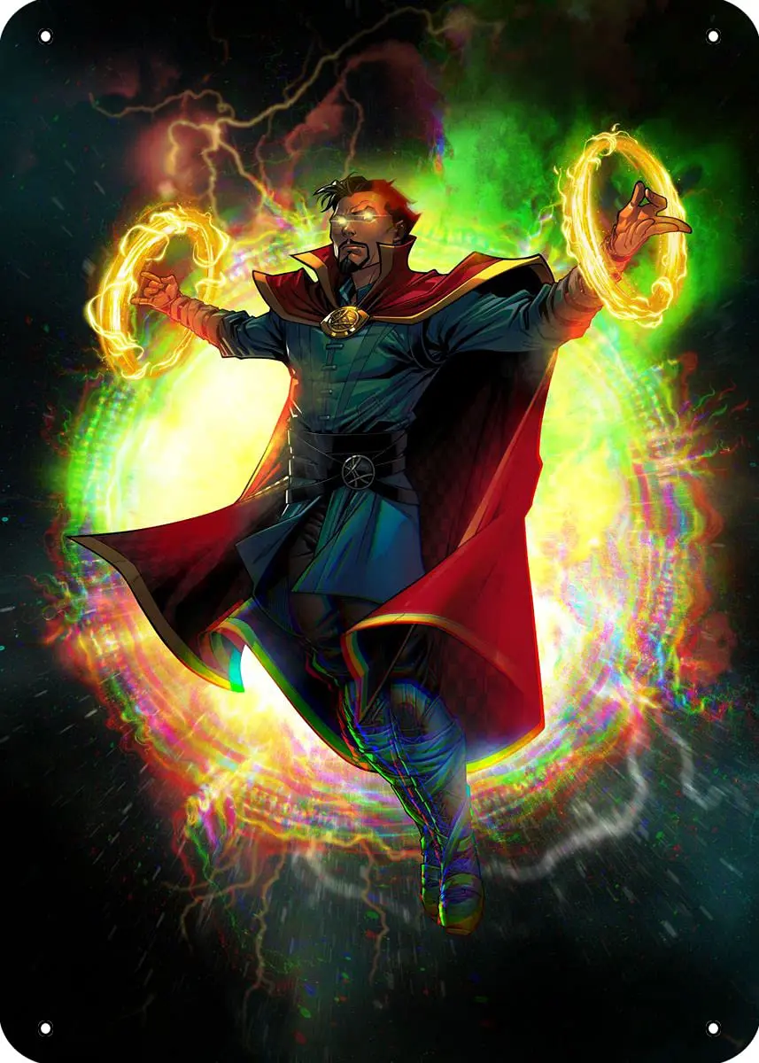 Mzzxpt Doctor Strange Find Your Power Metal Tin Sign 12