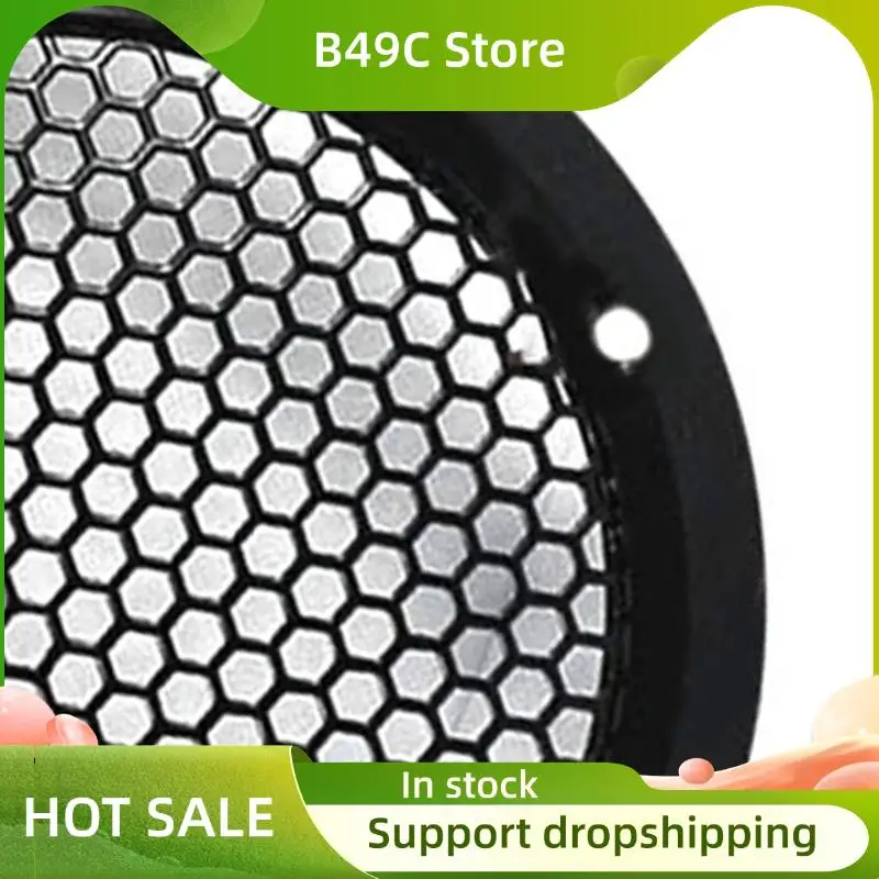 

B49C 2X алюминиевый автомобильный твитер, решетка динамика, 3,5 дюйма, цельнометаллическая сетчатая решетка для улучшения аудио, черный