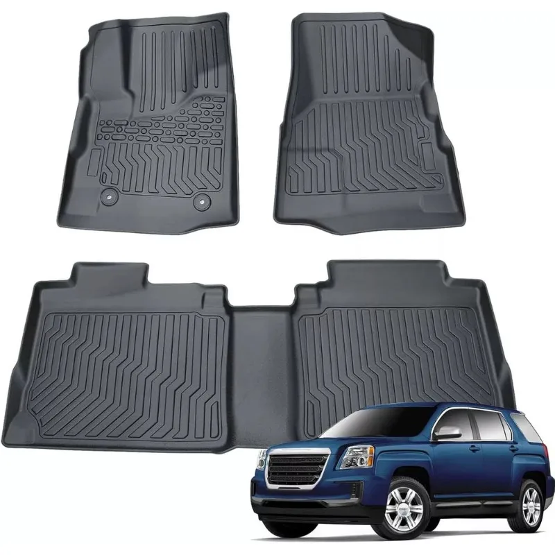 

Floor Mats For 2012-2017 Chevy Equinox GMC Terrain Denali TPE Front &Rear Liners United States