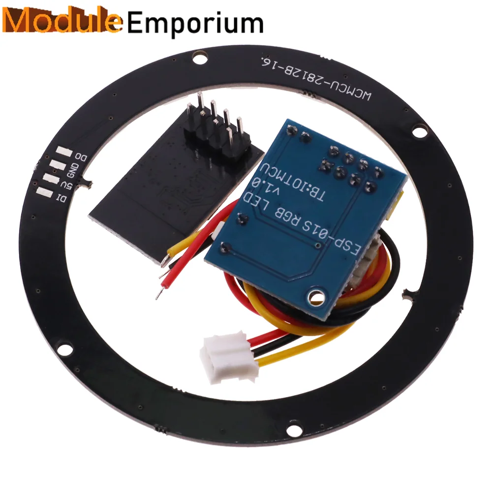 ESP8266 ESP-01 ESP-01S RGB LED Controller Module for Arduino IDE WS2812 WS2812B 16 Bits Light Ring Smart Electronic DIY