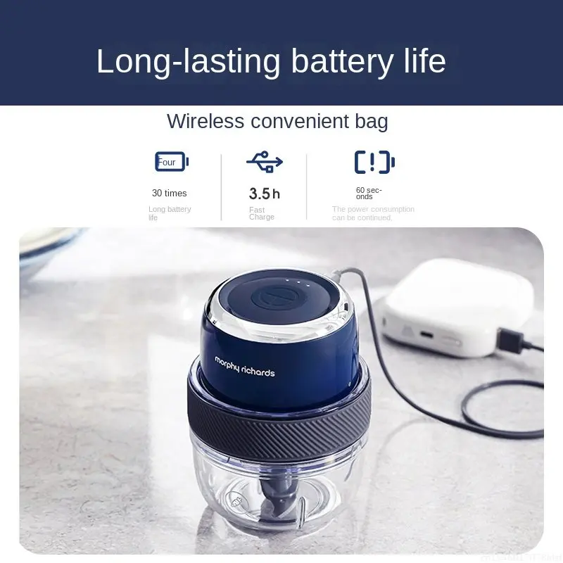 ماكينة تقطيع اللحم من Youpin Mofei صغيرة لتقصف الثوم مكملات طعام كهربائية منزلية صغيرة لتقطيع الهريس