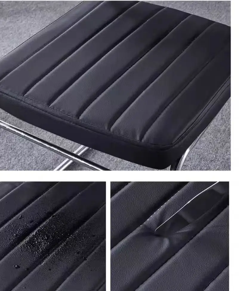 Leather Office Conference Chair Stackable Conference Room Reception Comfortable Chair