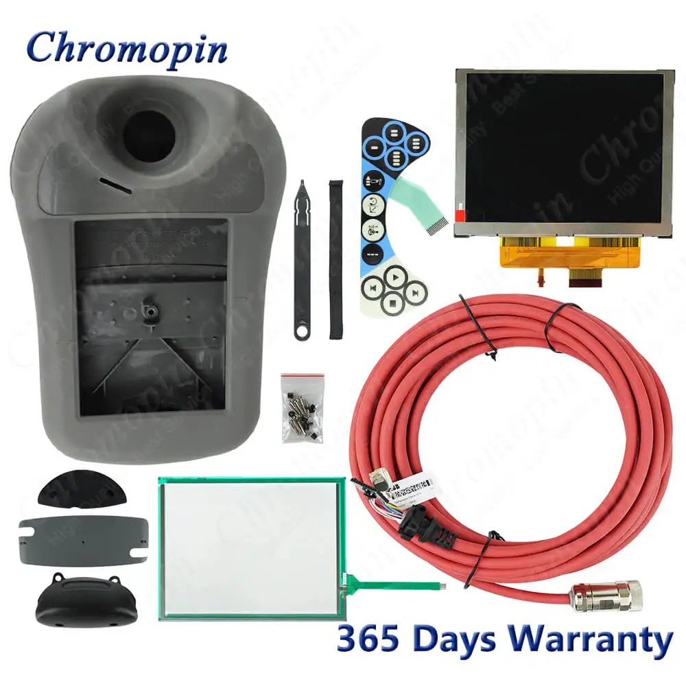 Brand New Kit for A-B-B IRC5 3HAC028357-001 3HAC028357-027 DSQC679 Touchscreen Keypad LCD Case Joystick E-STOP 10m Cable Swtich