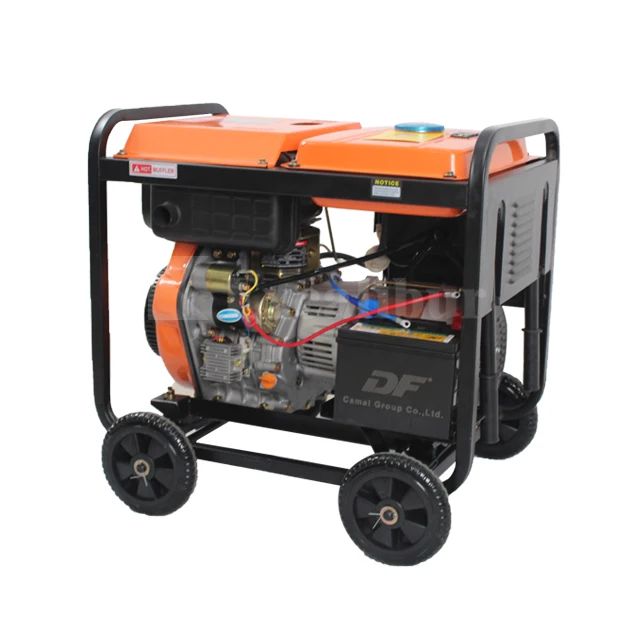 #YUNYI 2024 New Type Open Frame Portable with Wheels Remote Start Diesel Generator 4000w for Industrial Use