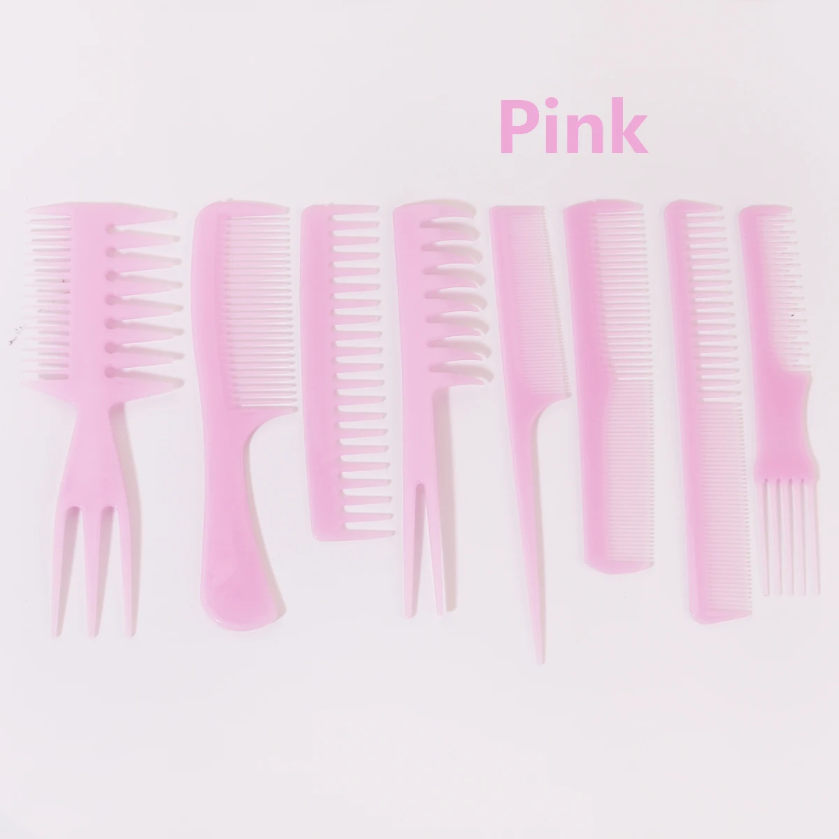 หวีจัดแต่งทรงผม 8 ชิ้น หวีผมหางม้าป้องกันไฟฟ้าสถิต หวีแต่งหน้า อุปกรณ์ตัดผม หวีผม พิเศษสําหรับวิกผมจริง