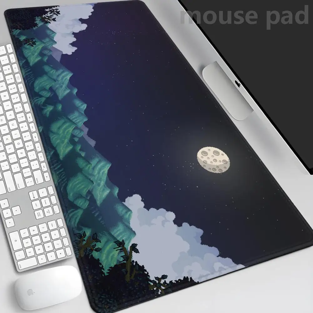 Stardew Valley Mouse Pad Gaming Abstrak Besar 800X400Mm MouseMat Gamer Alas Mouse Besar XXL Mause Karpet Meja PC