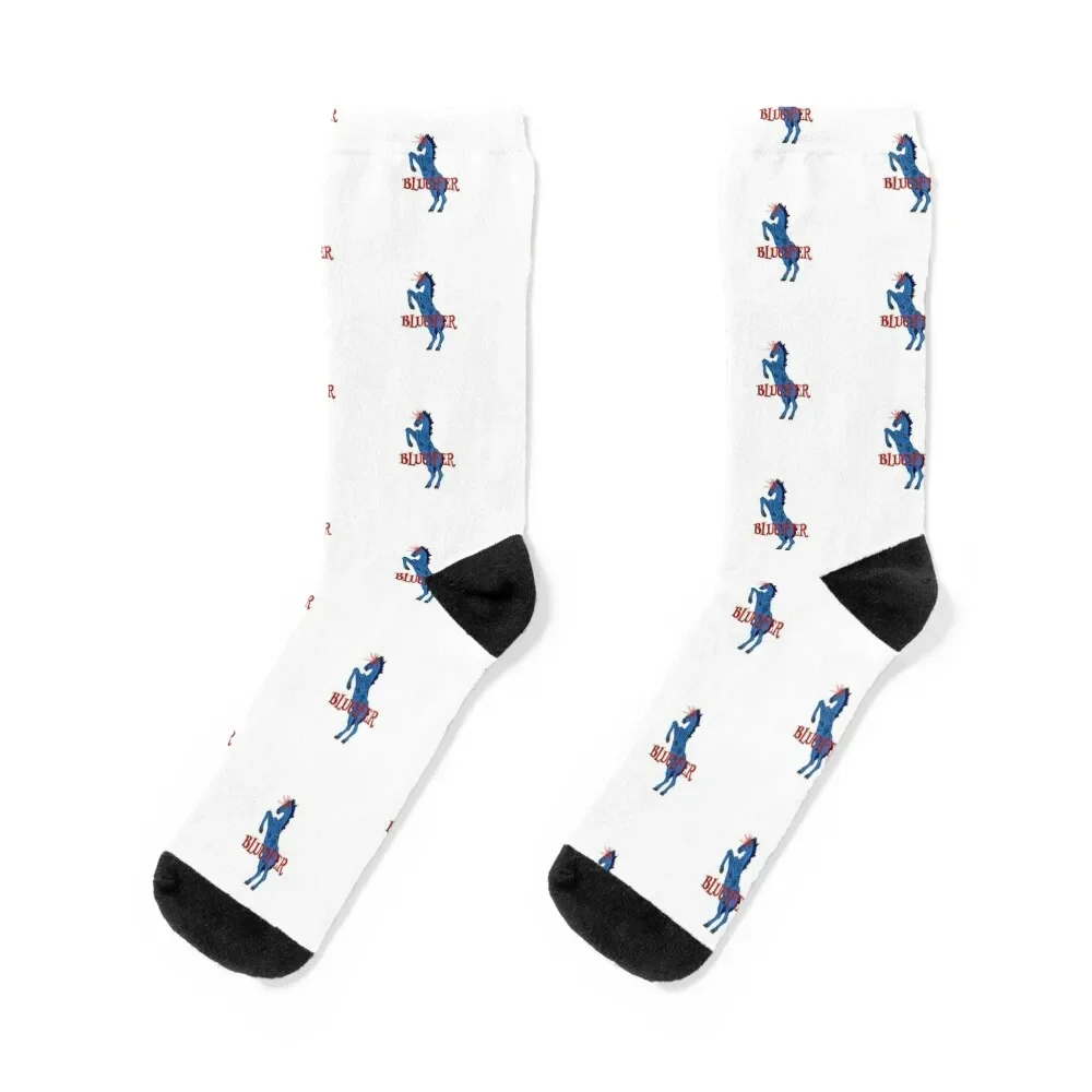 Blucifer the Blue Mustang Socks floor christmas gifts set sports and leisure Socks For Men Women's