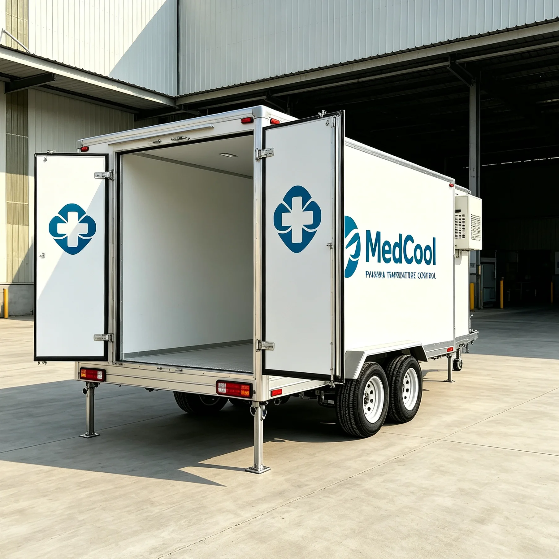 Freezer Trailer -18°C Mobile Refrigerated Trailer for Frozen Food Transport