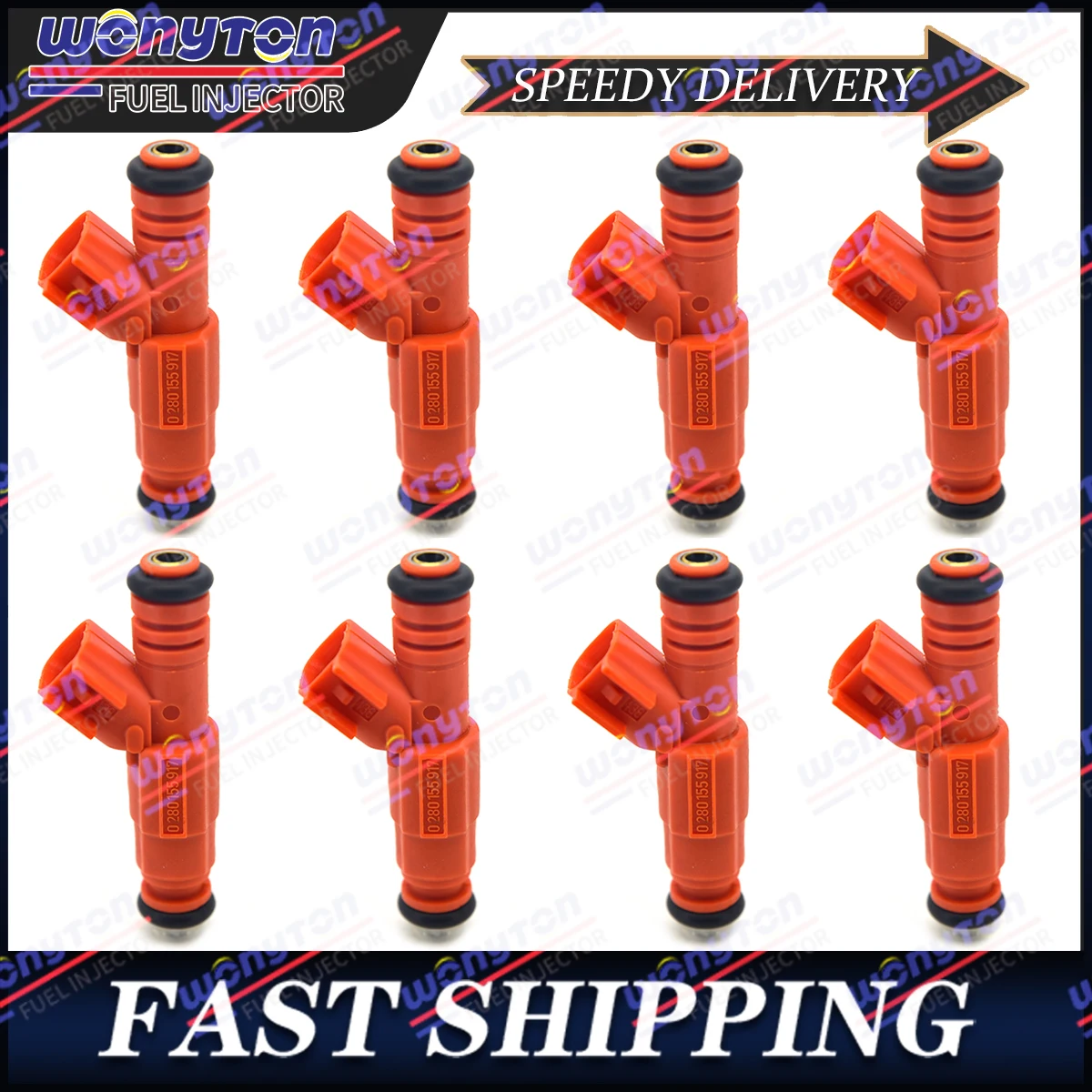

8Pcs 0280155917 Upgraded Fuel Injectors OEM For Ford F150 F250 4.6L 5.4L 2005-2007