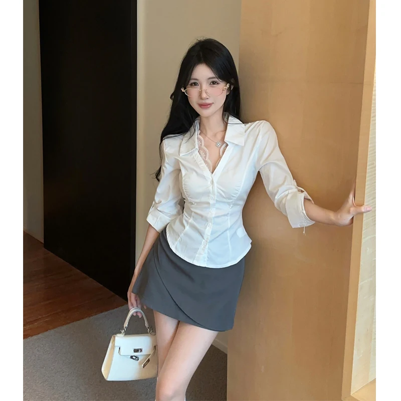 مثير فتاة حار طويلة Sve irt المرأة Faion مجموعة سليم صالح ort تنورة قطعتين مجموعة الشتاء تخفيف Sle الرغبة النقية Sle