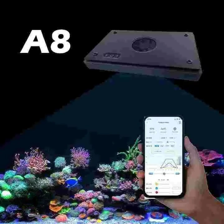 240W Full Spectrum Fish Tank Reef Lights A8SE/A8Pro WiFi APP Controlled Coral Reef Marine LED Aquarium Light LED Beads