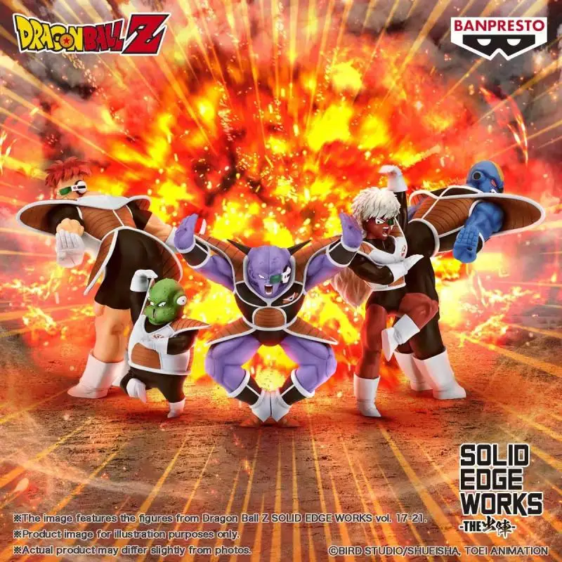 [In stock] Bandai BANPRESTO Dragon Ball SOLID EDGE WORKS THE 18 Jeice Ginyu Force Anime Cartoon Action Figure Model Toy Prize