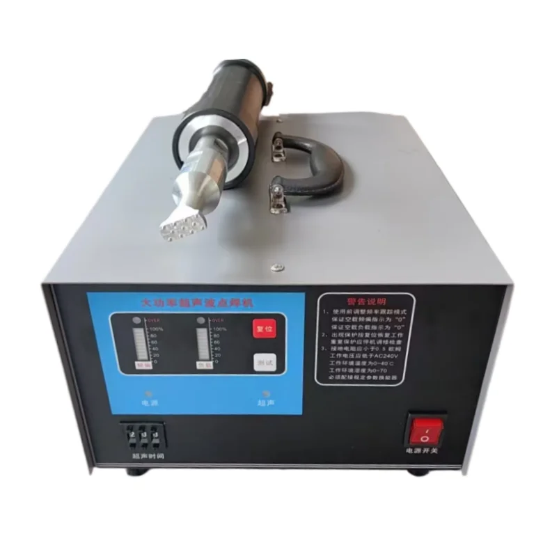 

Ультразвуковой аппарат для точечной сварки пластика 1500 Вт для сбора яиц, ремней для навоза, фермерских конвейеров