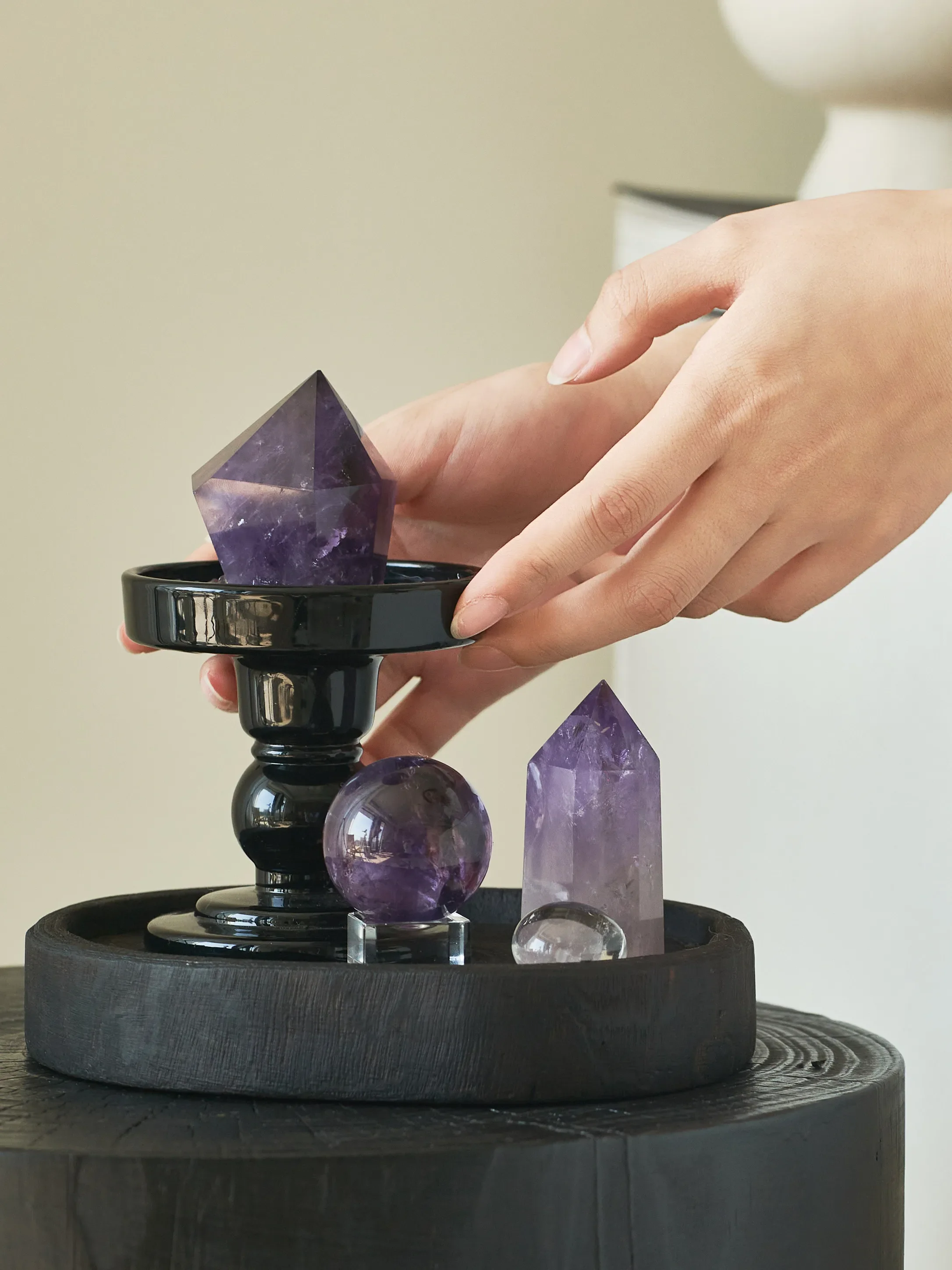 Natural amethyst, energy ornaments, holiday high-end housewarming gifts, high-end home decoration