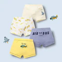 4 Piece/Lot Children Panties Cotton Boy Baby Soft Cute Cartoon Underpants For Kids Teen Fashion Pretty Student Breathable Shorts