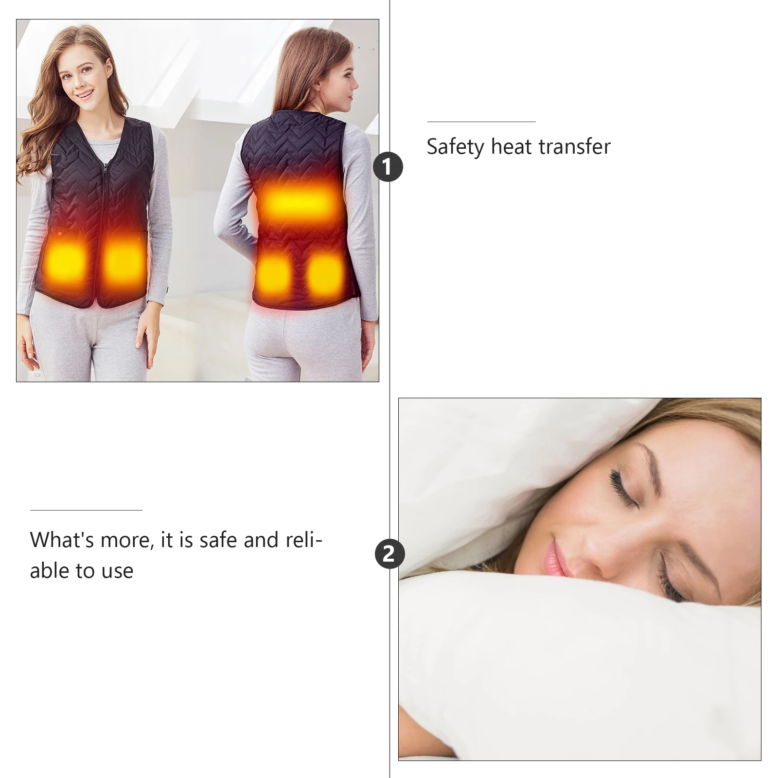 

USB Pad Electric Cloth Carbon Sheet Long Lasting Warmth for Back Waist Knees Foldable Ergonomic Design for Elderly